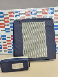 Thumbnail for Mobiclinic Pro, Cojín antiescaras, De Aire, Ares, Marca española, con compresor Regulable, Alternancia Celdas, Funda Impermeable, Silla Oficina, Lumbar, para Ruedas, Azul