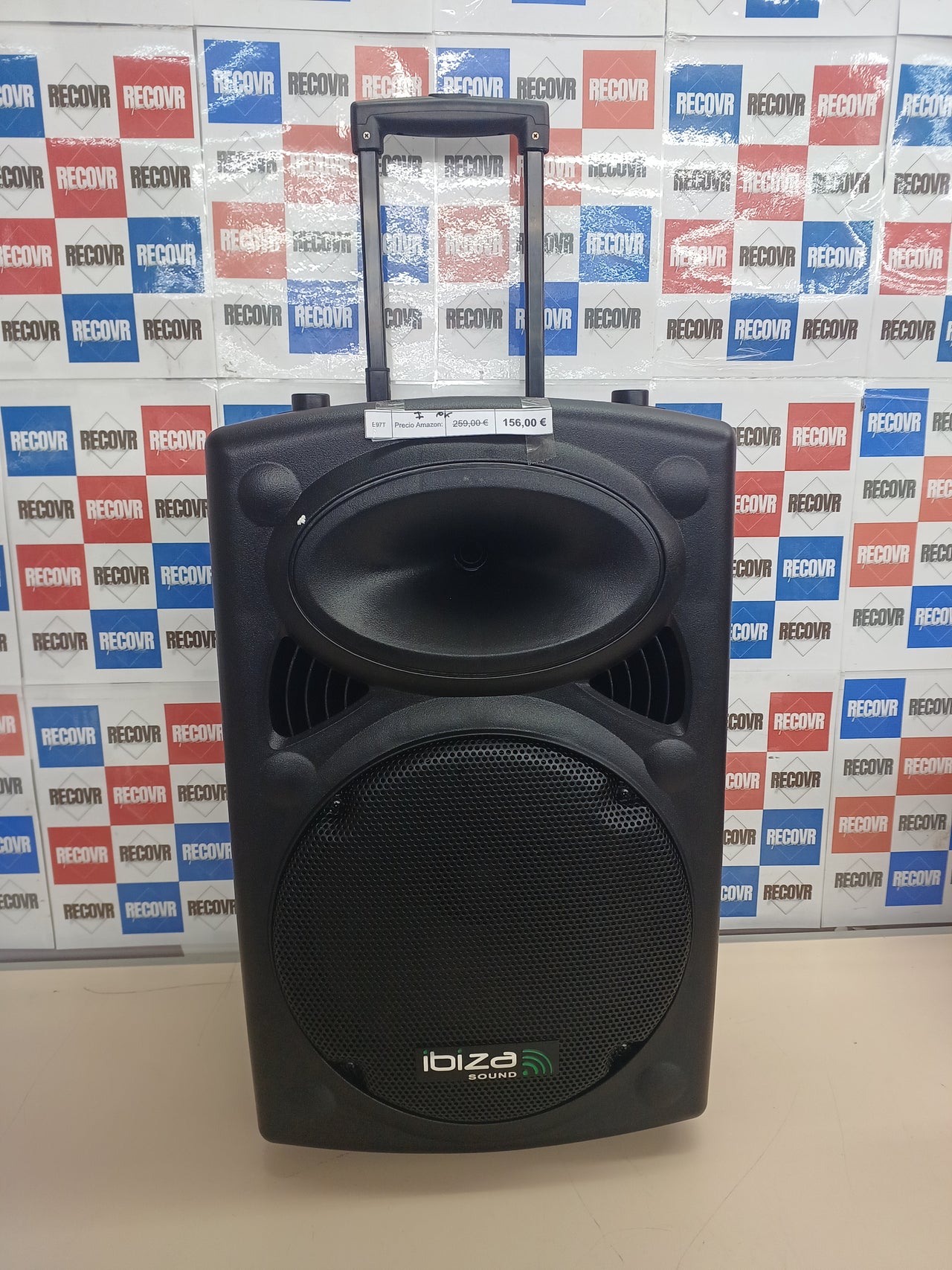 Altavoz portátil 12” 700W Bluetooth con micrófonos Ibiza