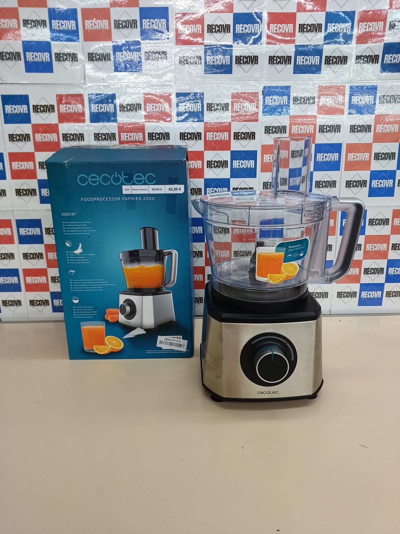 Procesador Alimentos Cecotec Paprika 1300