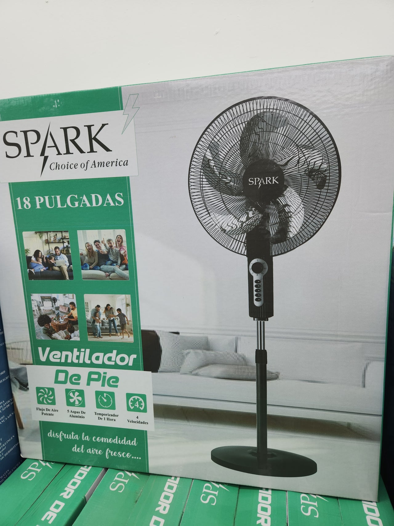 Ventilador de Aspas 18" 70W Metal Spark S-18RB/2