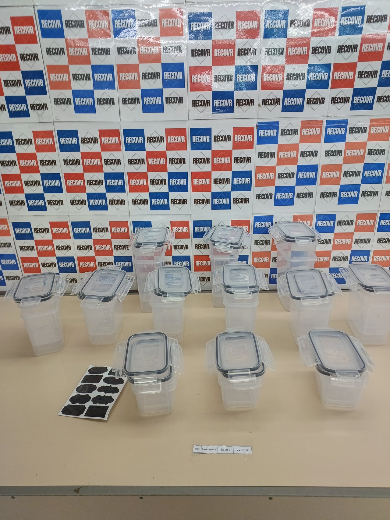 Juego 24 tuppers herméticos sin BPA – Tarros de almacenamiento