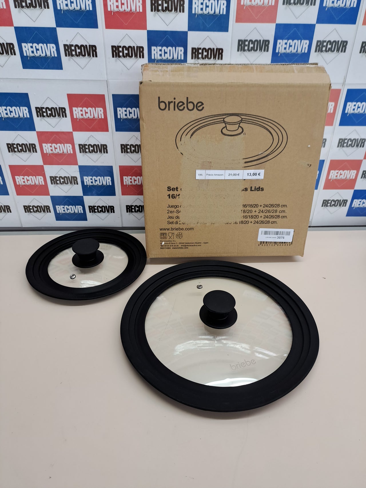 Tapas sartén universales 2 piezas multidiámetro – Briebe