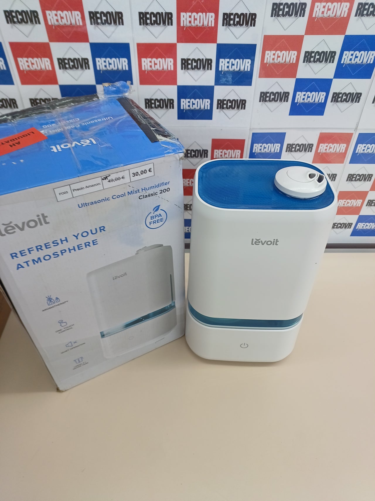 Humidificador 4L frío aroma 40H bebé silencioso LEVOIT