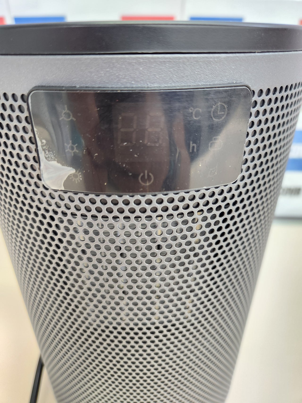 Calefactor Cerámico Silencioso Bajo Consumo, Temporizador de 8H, Modo Eco y Ventilador, Calentador Cerámico PTC de 1500W Rápido y Seguro para Oficina Dormitorio CasaPALINTH
