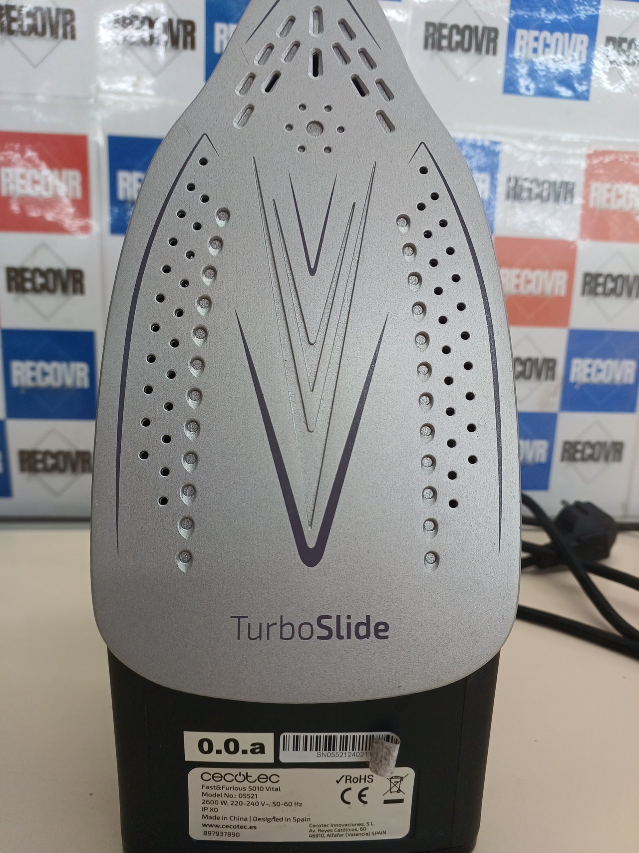 Cecotec Fast-Furious 5010 Vital – Plancha Vapor 2600W