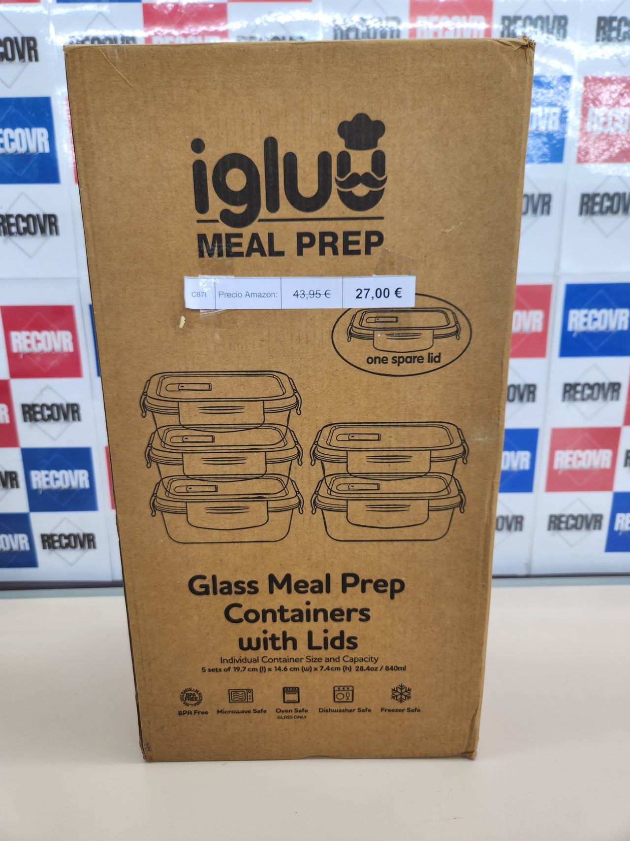 Recipientes de Vidrio Igluu Meal Prep