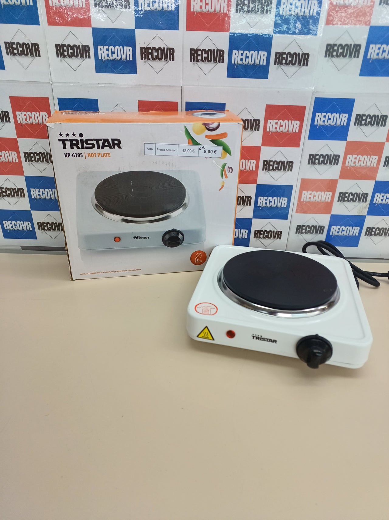 Hornillo eléctrico 1000W 15 cm 5 niveles – Tristar