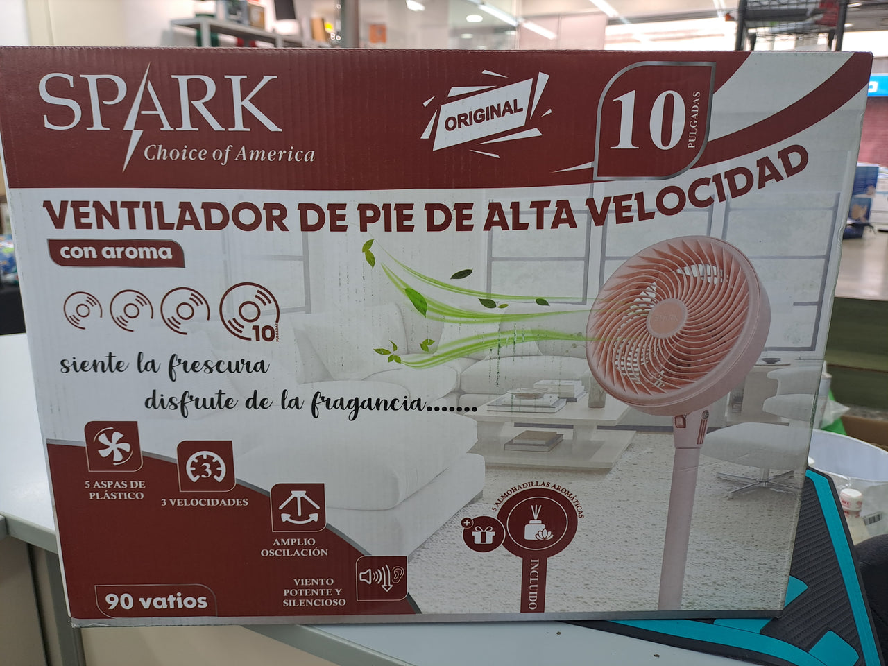 Ventilador de pie Spark 10' 90W S-10SE