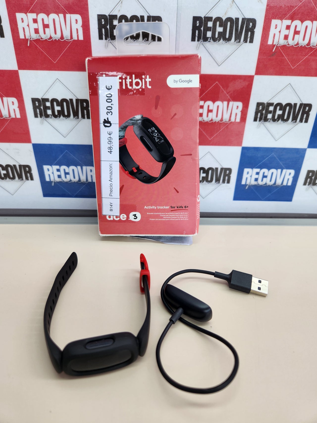 Pulsera Actividad Niños Fitbit Ace 3 Negra/Roja