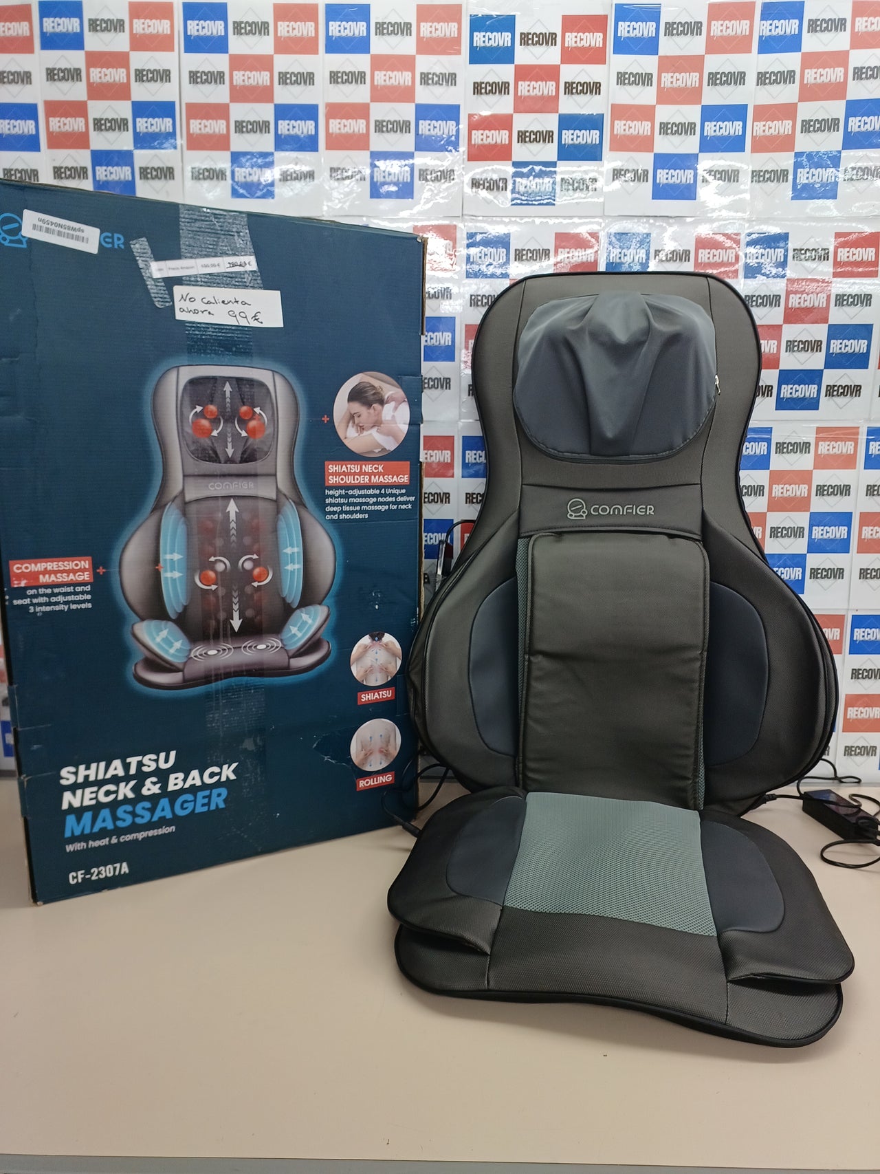 Colchoneta masaje cuerpo completo con calor – Comfier