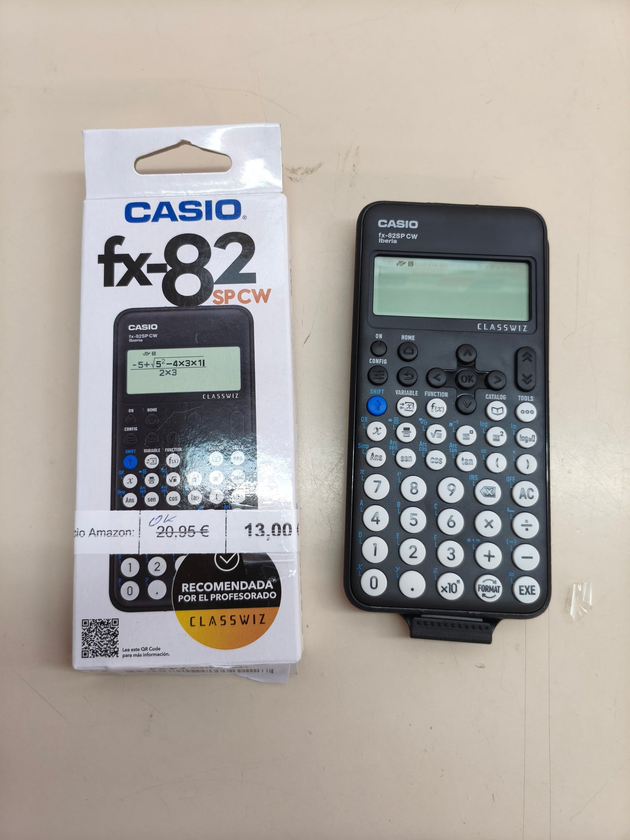 Calculadora científica Casio FX-82SP CW (gris oscuro)