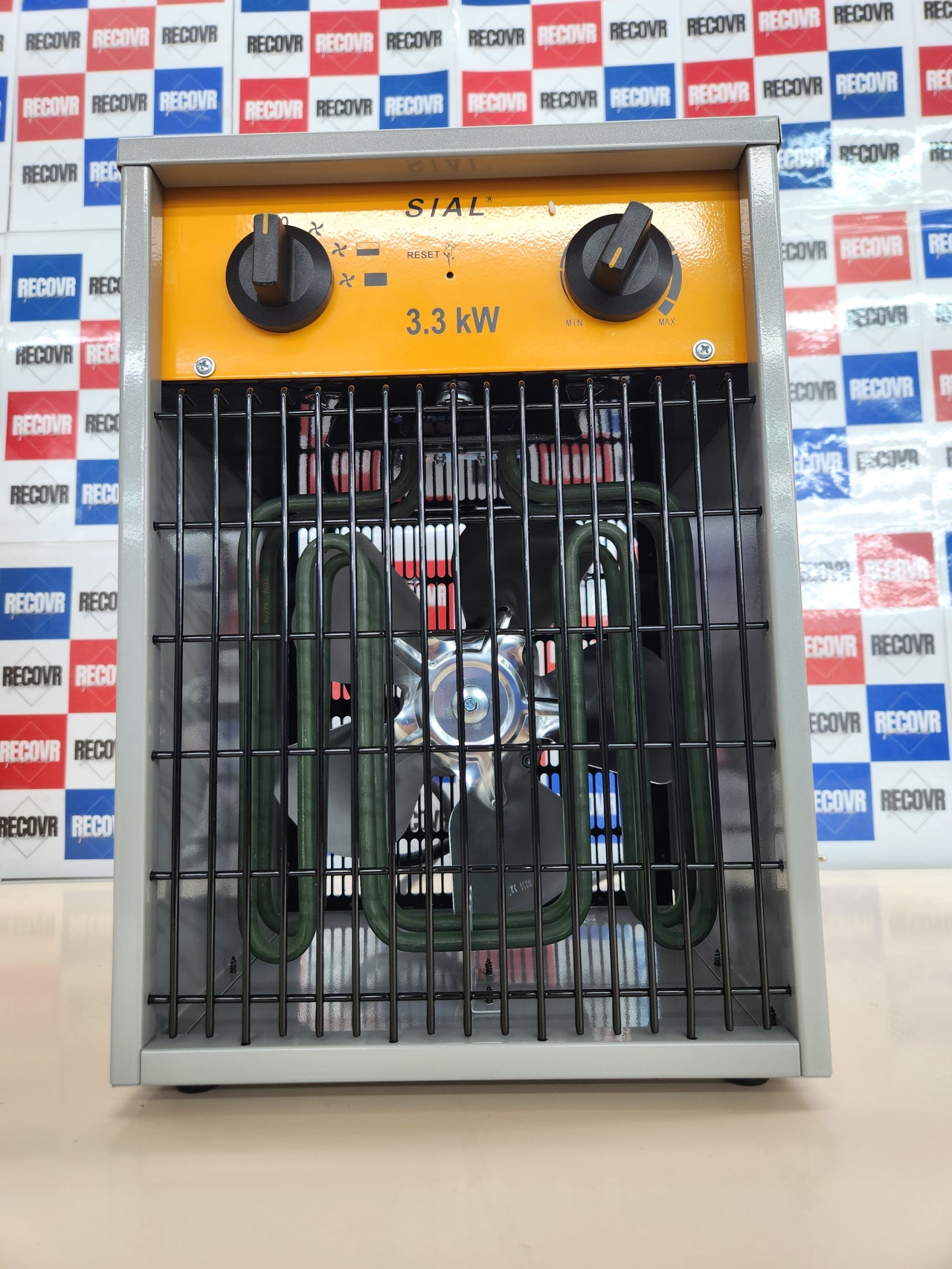 Radiador Electrico 3000W Calentador Industrial - 3 Niveles de Calor - Termostato & Protección Contra Sobrecarga - Ventilador de Calefacción Para Uso Interior y Exterior SIAL