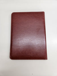 Carpeta de Cuero zipper marrón