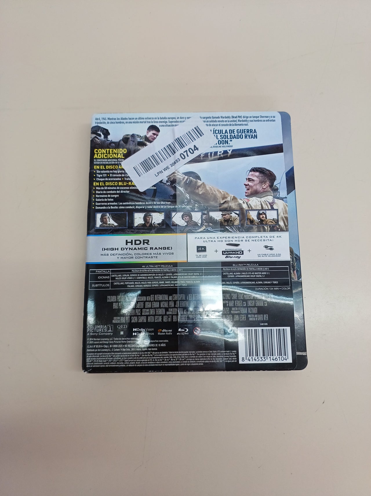 Corazones de Acero Ed. Especial 4K UHD + Blu-ray