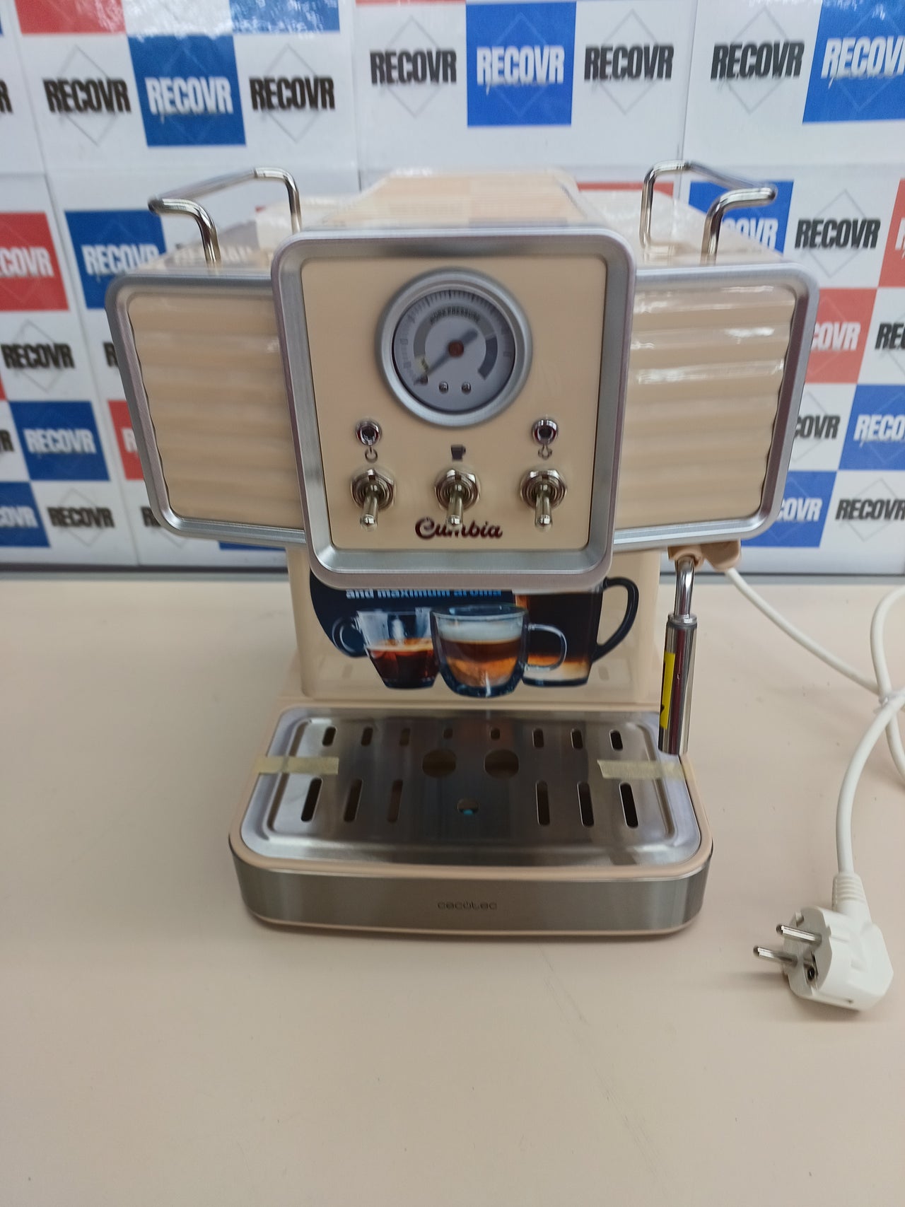 Cafetera express 20 bares Thermoblock vintage 1,5 L - Cecotec