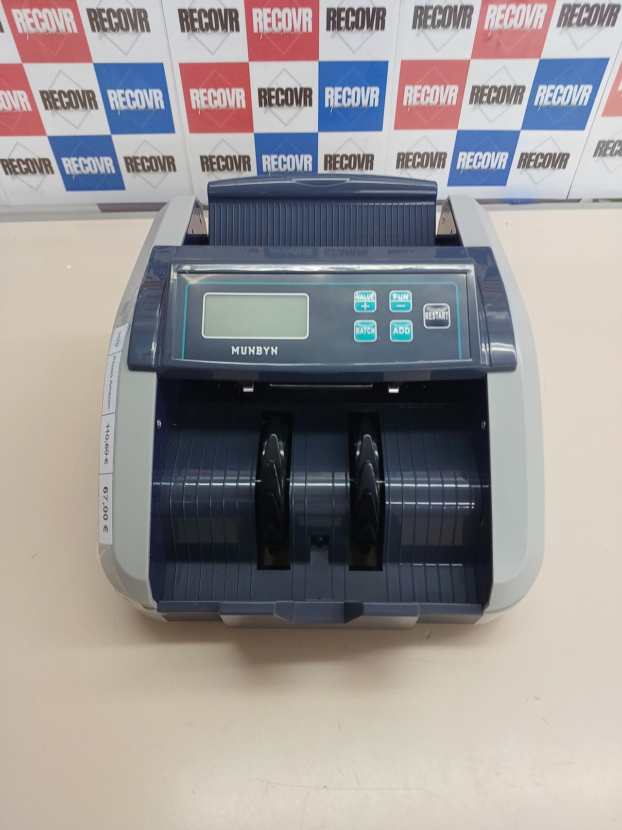 Contador de billetes euros 1100 b/min LCD - MUNBYN