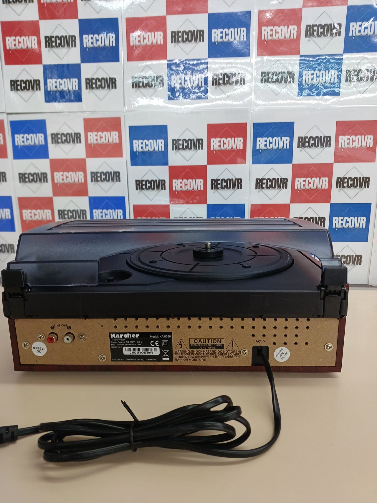 Tocadiscos Estéreo Plateado  Equipo Karcher KA 8050
