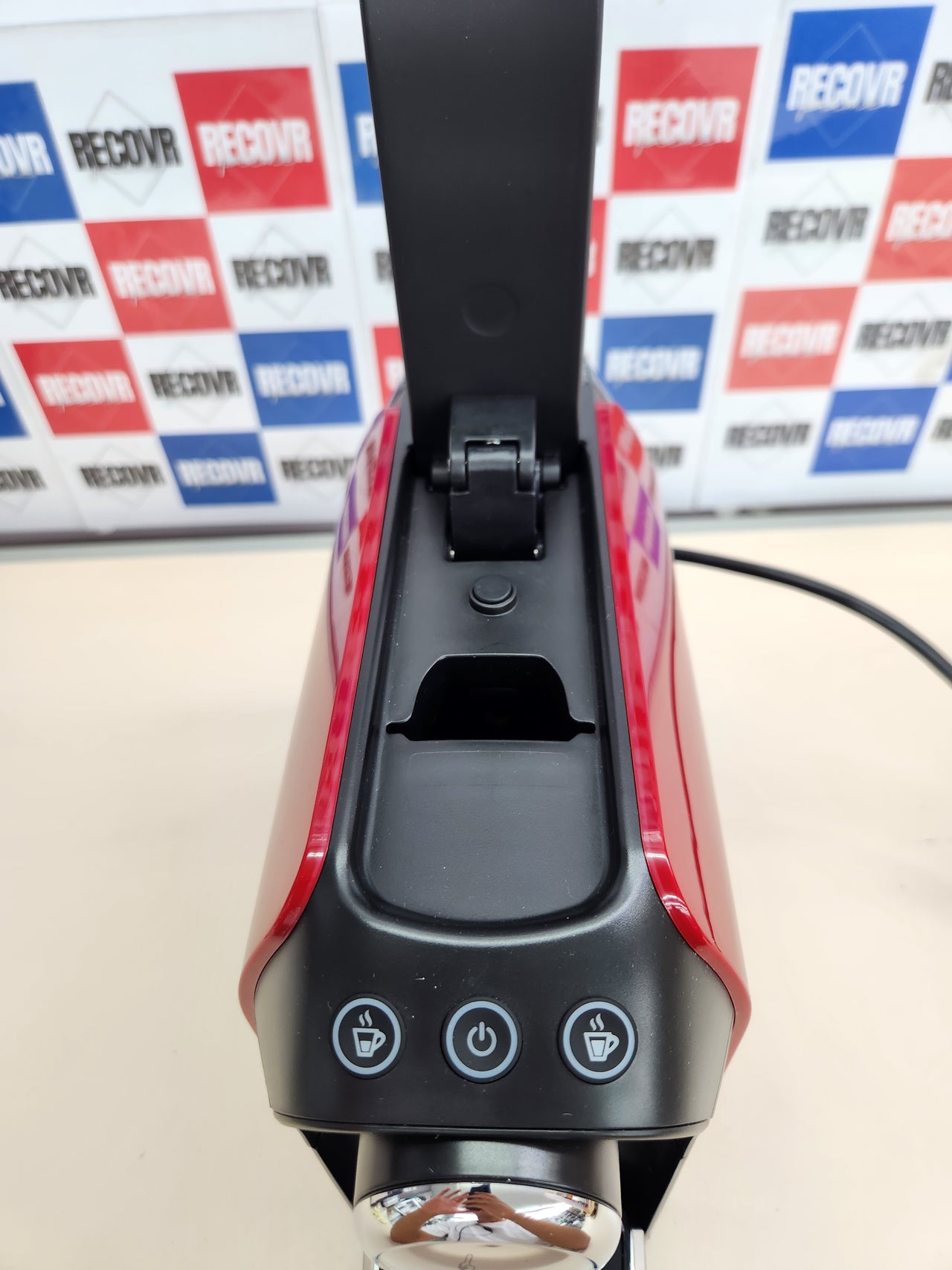 Cafetera Espresso Bialetti Sarribaer, Aluminio, Cápsulas, 1200W, Rojo