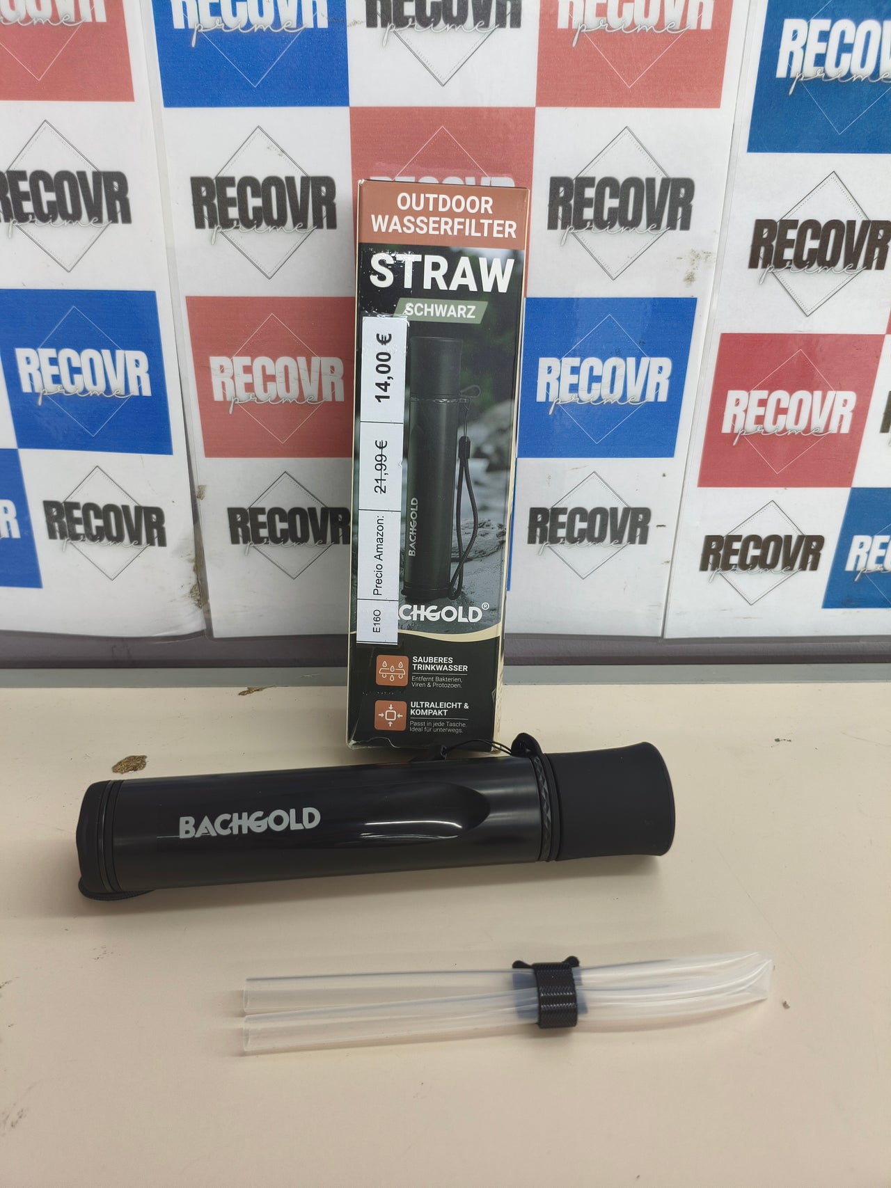 Filtro de agua portátil para supervivencia