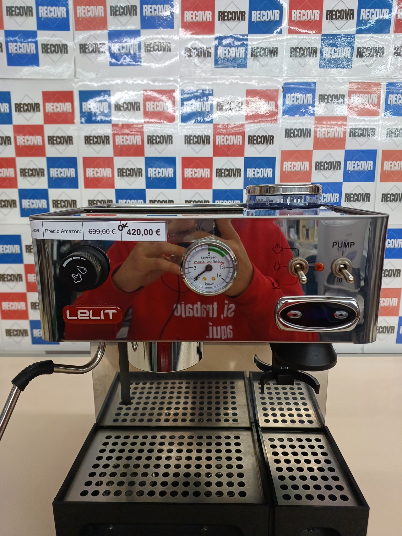 Cafetera espresso Lelit Anita con molinillo PID